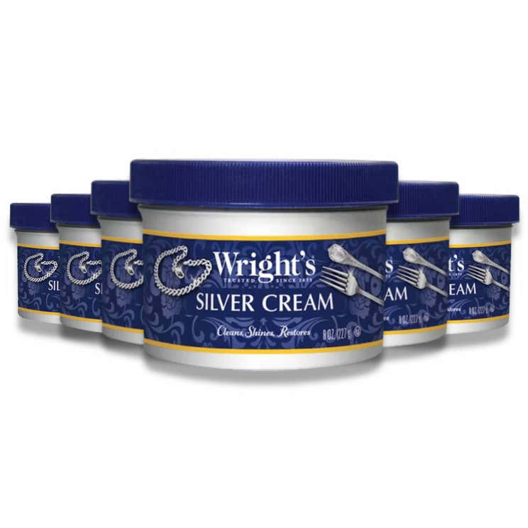 Wright's - Silver and Cream Cleaner Metal Polishes - 8 Oz - 6 Pack - Wright's Silver and Cream Cleaner - 8 Oz - 6 ...