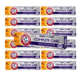 12 Pack Arm & Hammer Complete Care toothpaste tubes in Fresh Mint flavor, packaging shows the brand logo and product name.