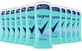 Degree Women Shower Clean Deodorant Invisible Solid 2.6 Oz - 12 Pack