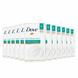 Dove - Cream Bar, Sensitive Skin, Unscented - 3.75 Oz - 6 Ct - 12 Pack (Total 72 Ct)
