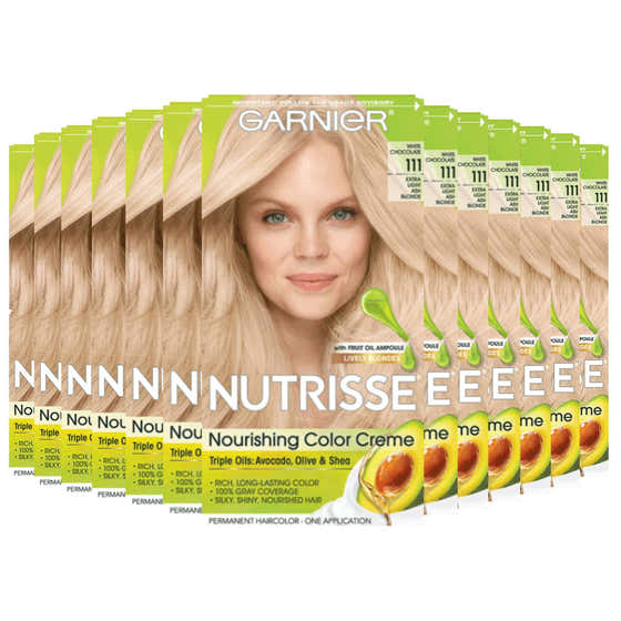 Garnier Nutrisse Nourishing Color Creme -Extra-Light Ash Blonde 111 (White Chocolate) - 12 Pack | Garnier - Nutrisse