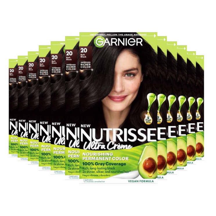 Garnier Nutrisse Nourishing Color Creme - Soft Black (20) - 12 Pack | Garnier - Pre Order