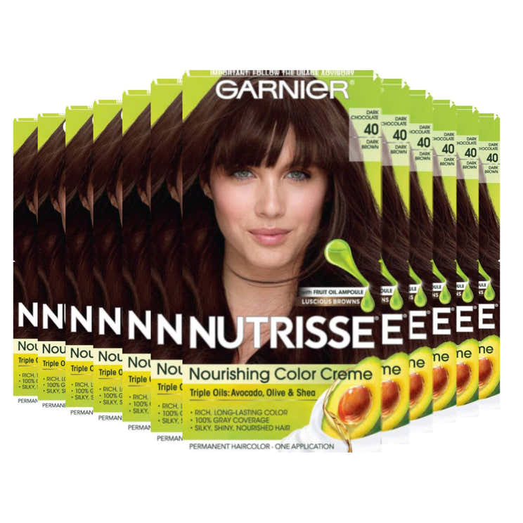 Garnier Nutrisse Nourishing Color Creme - Dark Brown 40 (Dark Chocolate) - 12 Pack | Garnier - Pre Order