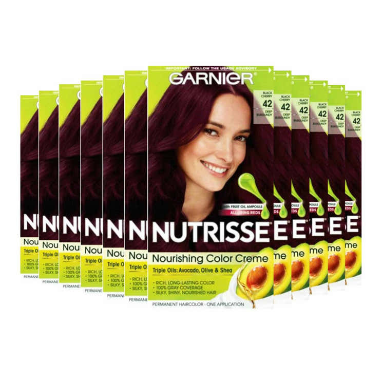 Garnier Nutrisse Nourishing Color Creme -  Deep Burgundy (42) - 12 Pack | Garnier - Pre Order