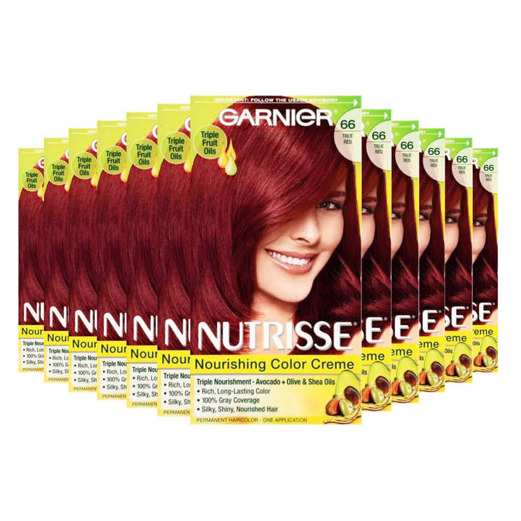 Garnier Nutrisse Nourishing Color Creme - True Red (66) - 12 Pack | Garnier - Pre Order
