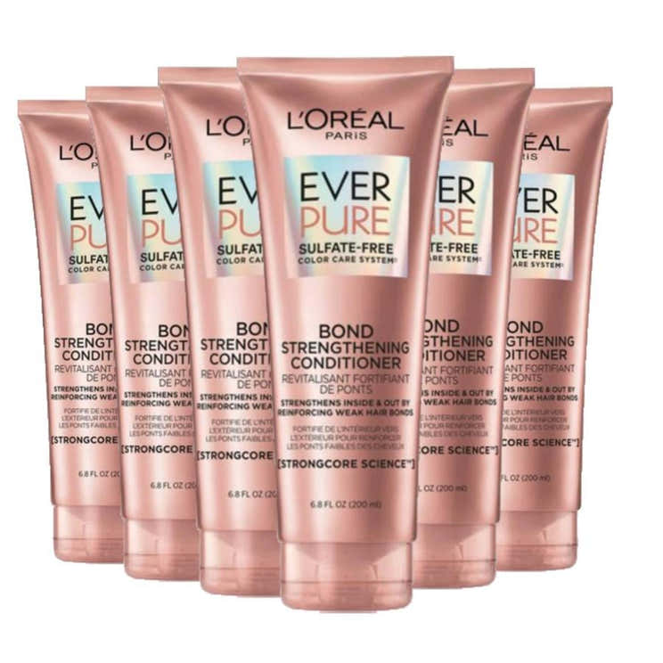 L'Oreal Paris EverPure Sulfate Free Bond Repair Color Care Conditioner - 6.8 fl oz - 6 Pack | L'oreal - Pre Order