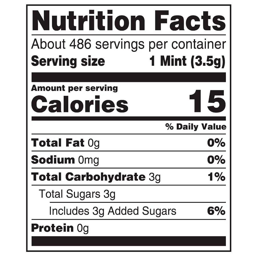 Life Savers Pep-O-Mint Breath Mints - Refreshing Mint Flavor, 3 lb Bulk Bag