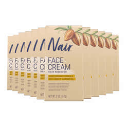 Nair Hair Remover Face Cream - Sweet Almond Oil, 2 oz - 12 Pack Contarmarket