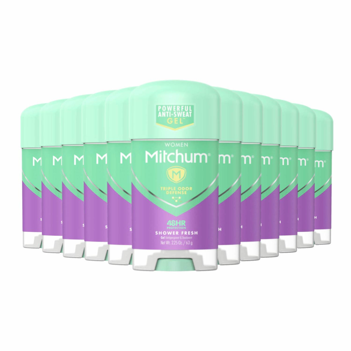 Mitchum Women Gel Antiperspirant Deodorant, Shower Fresh - 2.25 Oz - 24 Pack