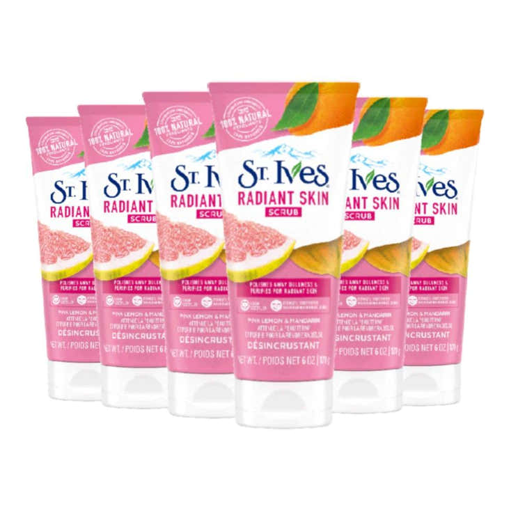 St. Ives Radiant Skin Pink Lemon &amp; Mandarin Orange Scrub  6 Oz - 6 Pack | St Ives - Pre Order