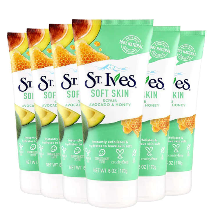 St. Ives Avocado And Honey Scrub Facial Cleanser - 6 Oz - 6 Pack | St Ives - Pre Order