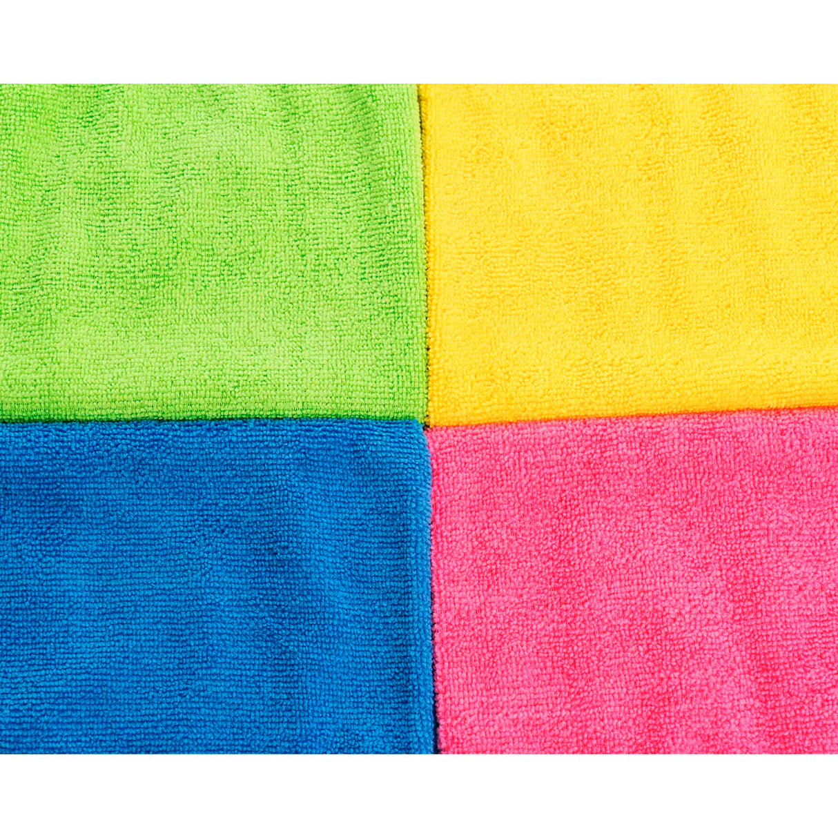 Microfiber Cleaning Towels, 4 Colors - 36 Pack (6681086623900)