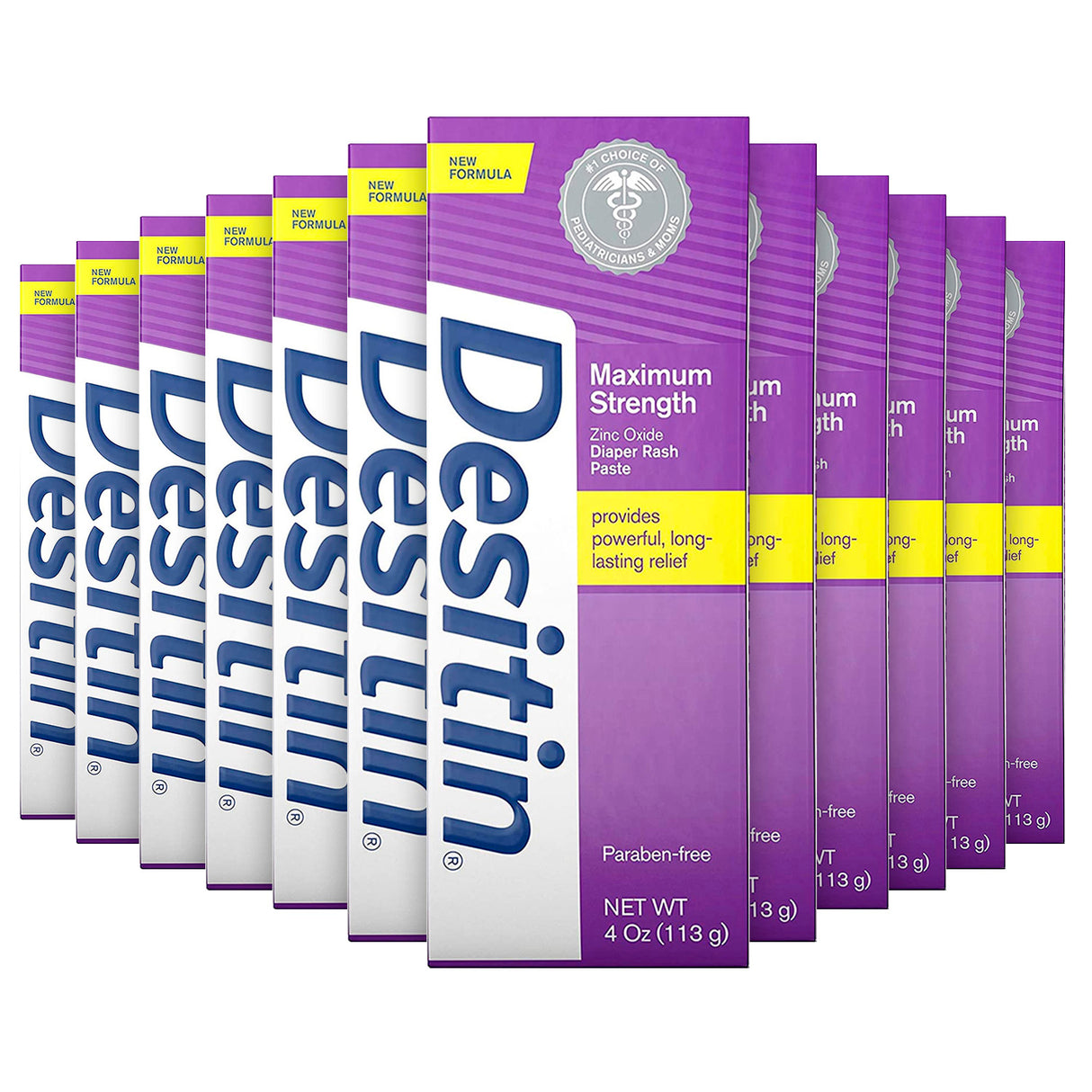 Desitin Maximum Strength, Diaper Rash Paste Bulk - 4 Oz - 12 Pack (7057894408348)