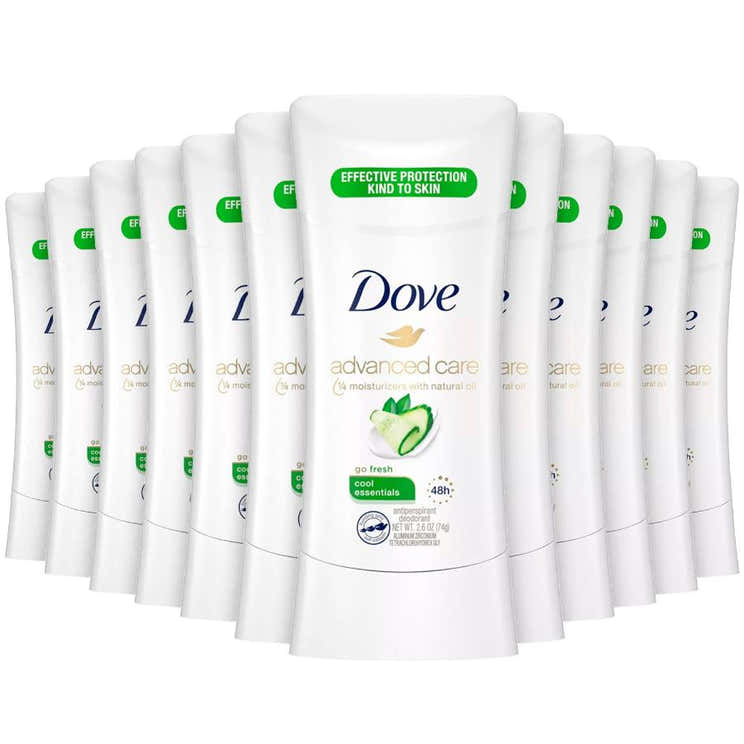 Dove Deodorant Stick, Advanced Care, Cool Essentials, Bulk - 2.6 Oz - 12 Pack - Dove Deodorant Stick, Advanced Care, Cool ...