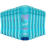 A pack of 12 Secret Gel Outlast Protecting Powder Antiperspirant & Deodorant bottles, each containing 2.6 oz.