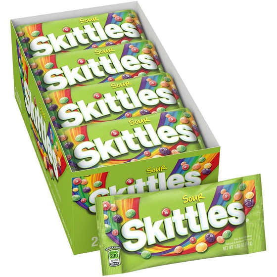 Skittles Sour Candy  1.80 Oz - 24 Ct | Skittles - All products