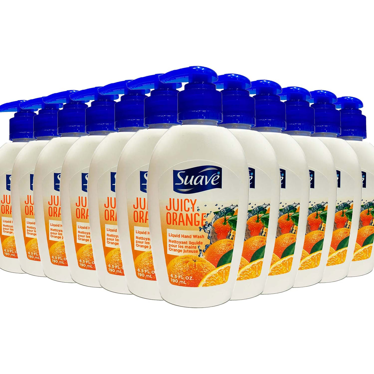 Suave Hand Wash Juicy Orange, Bulk - 24 Pack - 200 ml/ 6.5 oz